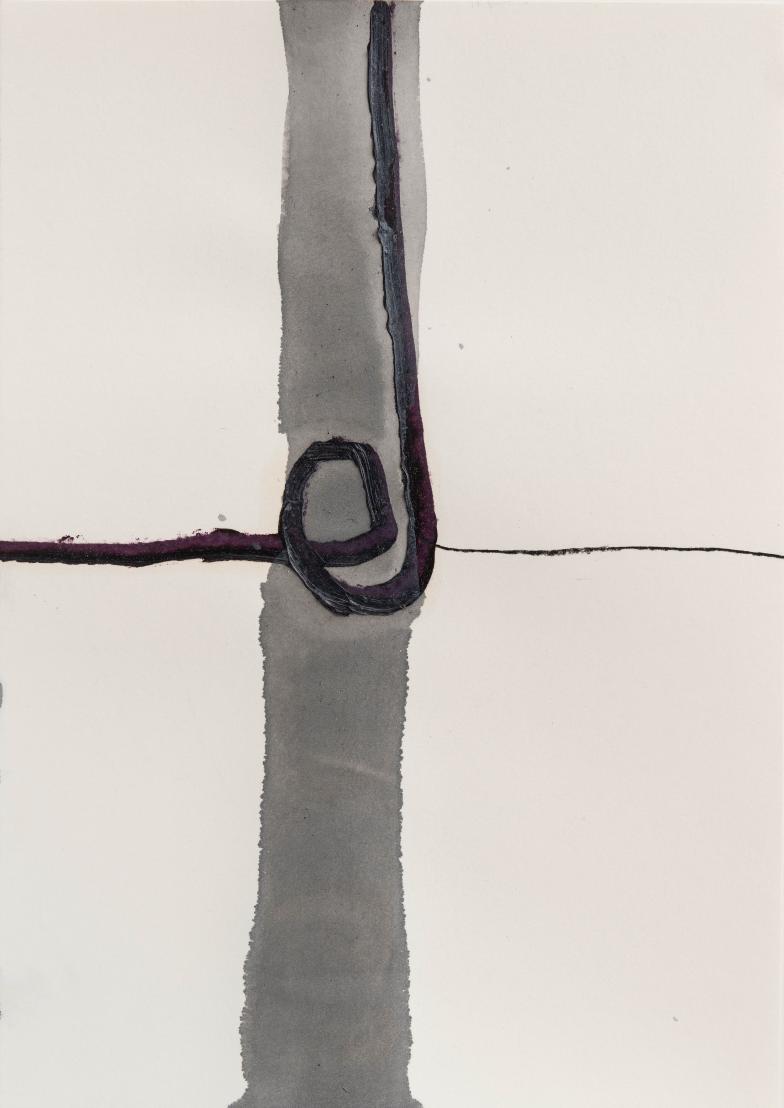 Thomas-Müller-Untitled-PH542-Chalk-acrylic-and-oil-colour-on-paper-29.7x21cm-2019