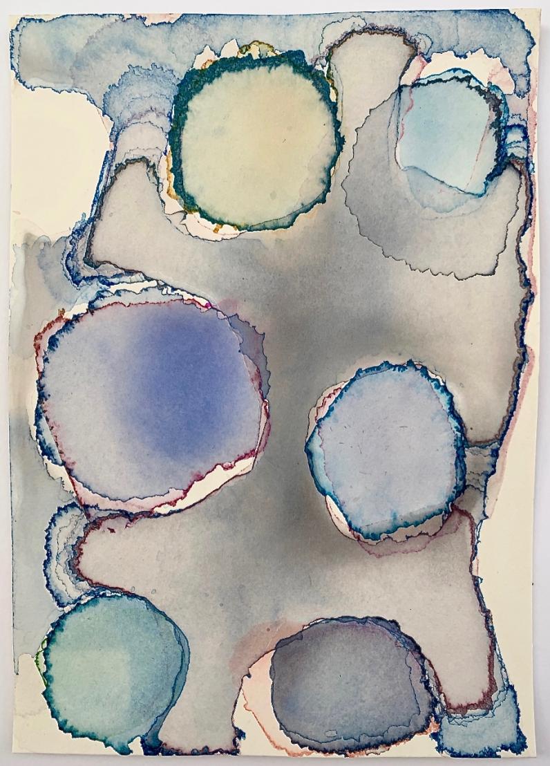 Particle Study No.27,30cm x 21cm, Watercolour on 638gsm HP on Saunders Waterford 2020