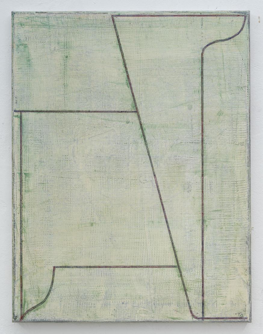 Pius Fox, Untitled (PF24-073), Egg tempera and oil on canvas, 65 x 50 cm, 2024