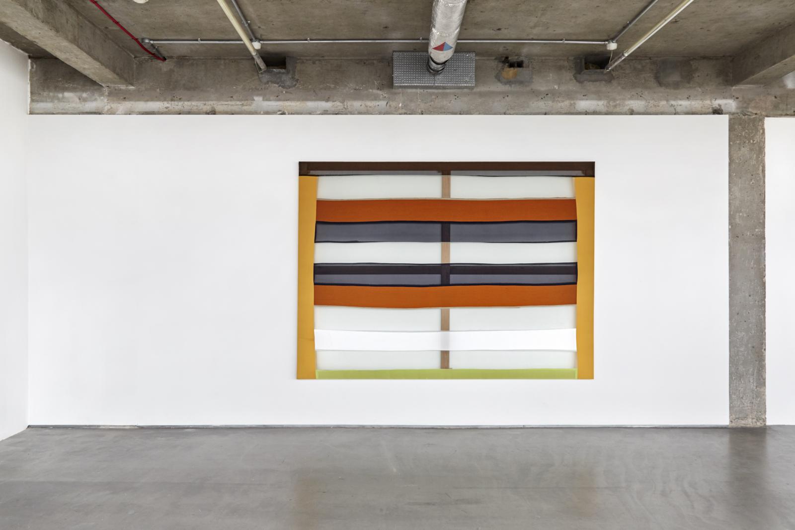 Dillwyn Smith, Praise, Nylons and stretcher, 167 x 229 cm, 2018