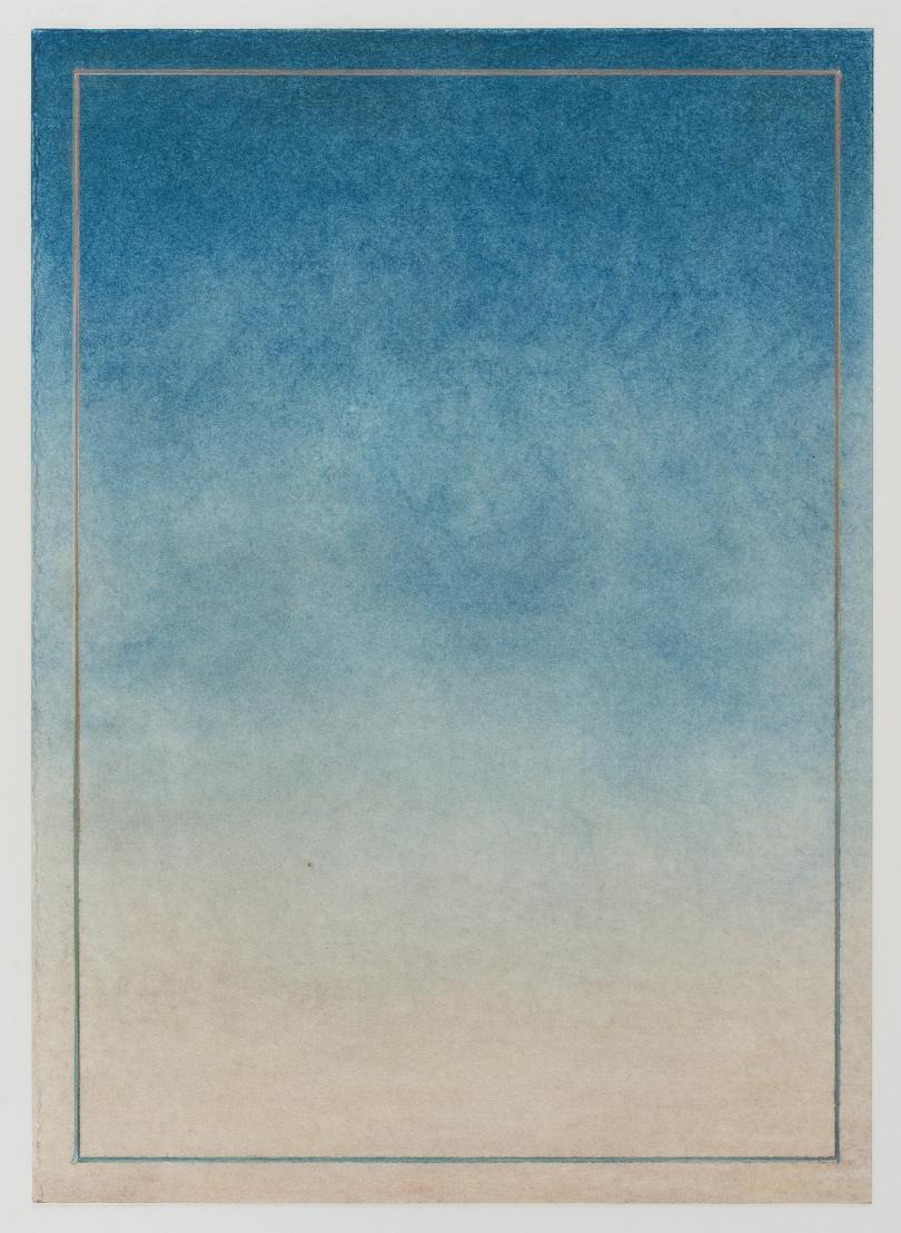 Pius Fox, Bis es mir dämmert (24-107), Pastel on paper, 35 x 25 cm, 2024