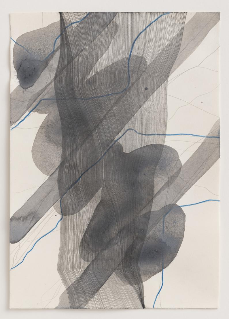 Thomas Müller, Untitled (PH 626), Pencil, coloured pencil & acrylic on paper, 29.7 x 21 cm, 2021