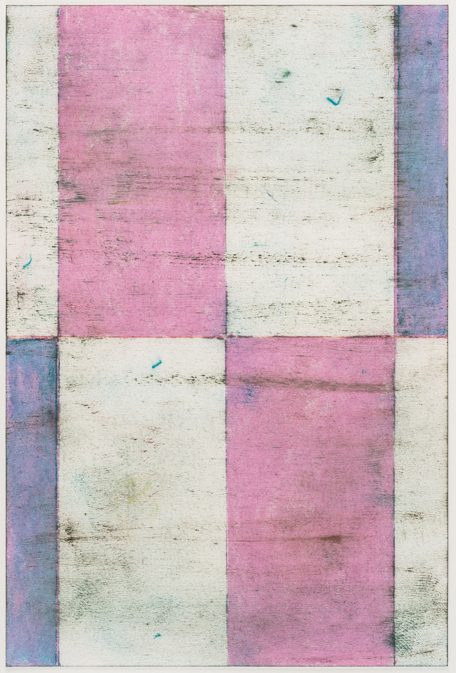 Pius Fox - Untitled (PF 17-035) Oil pastel on paper 39 x 26 cm 2017