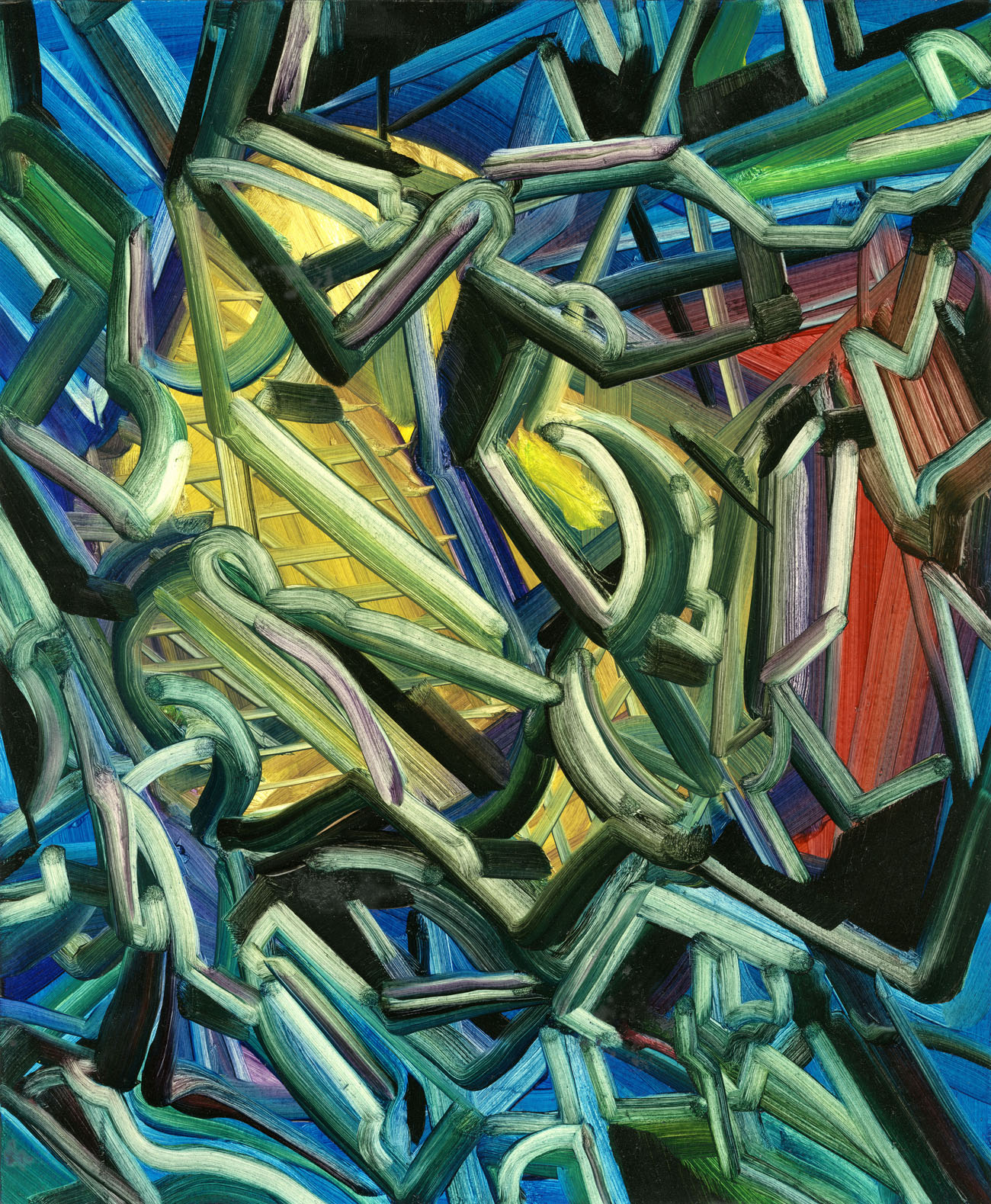 Andy Harper - Load, Oil on paper, 28 x 23 cm, 2015