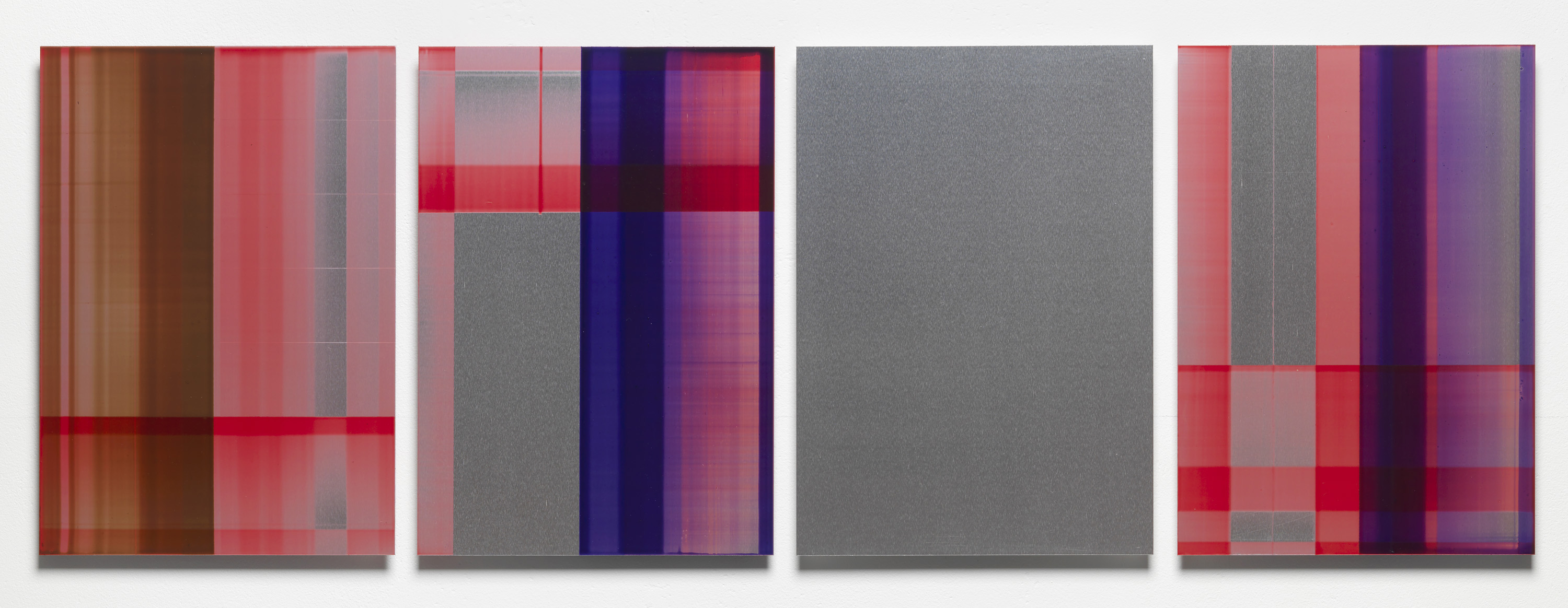 Eric Butcher - P/R. 689, oil and resin on aluminium, 30 x 21 cm each, 2015
