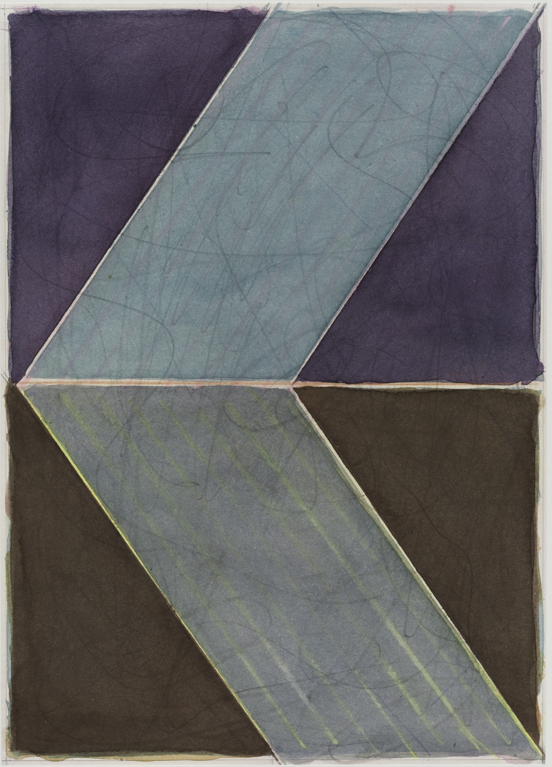 Pius Fox, (Untitled PF 14-099), Watercolour and pencil on paper, 32.2 x 22.9 cm, 2014