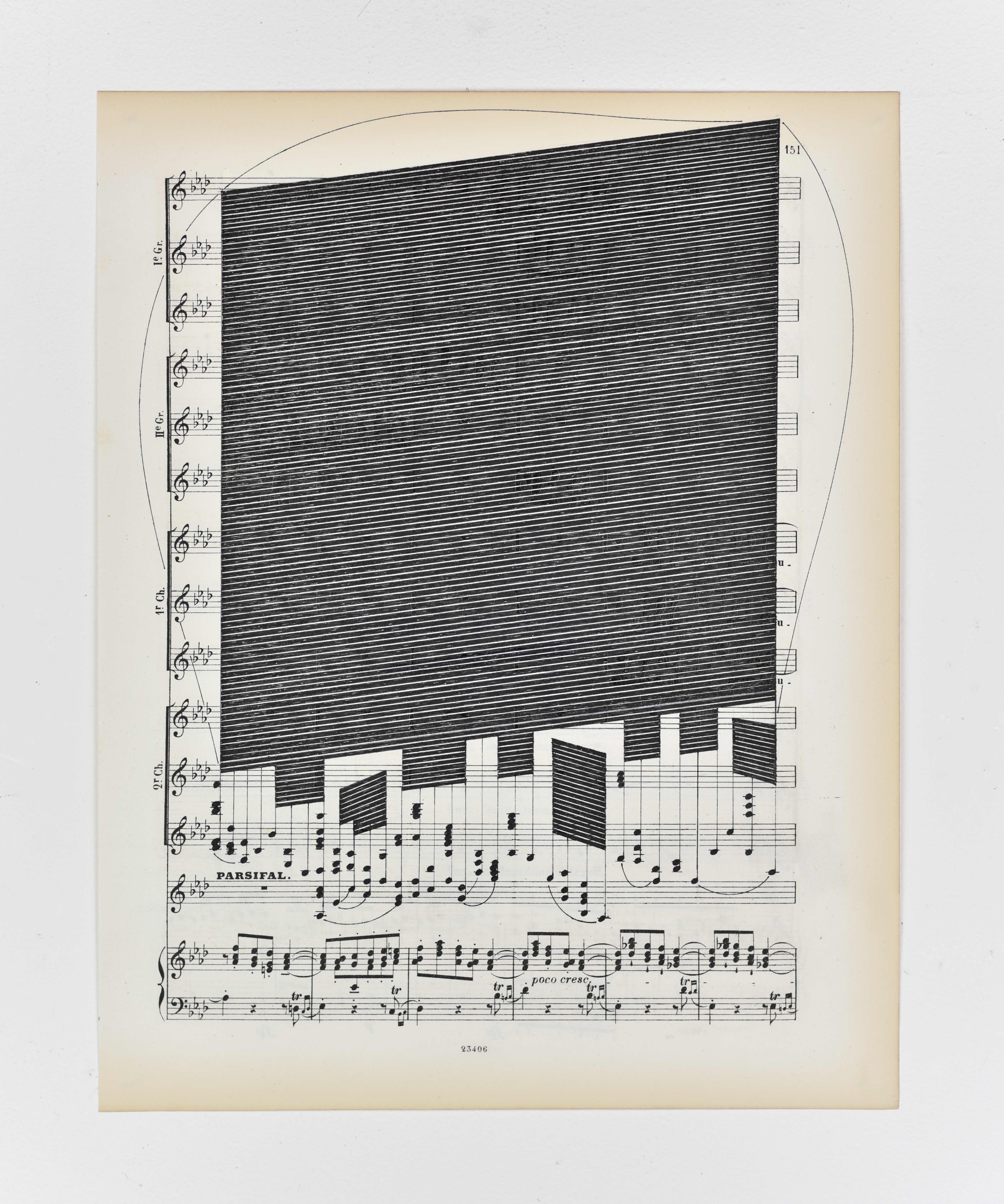 Jonathan Callan, 'Things I'll never hear, P. 151.’, Paper, 33.5 x 26.5cm, 2022