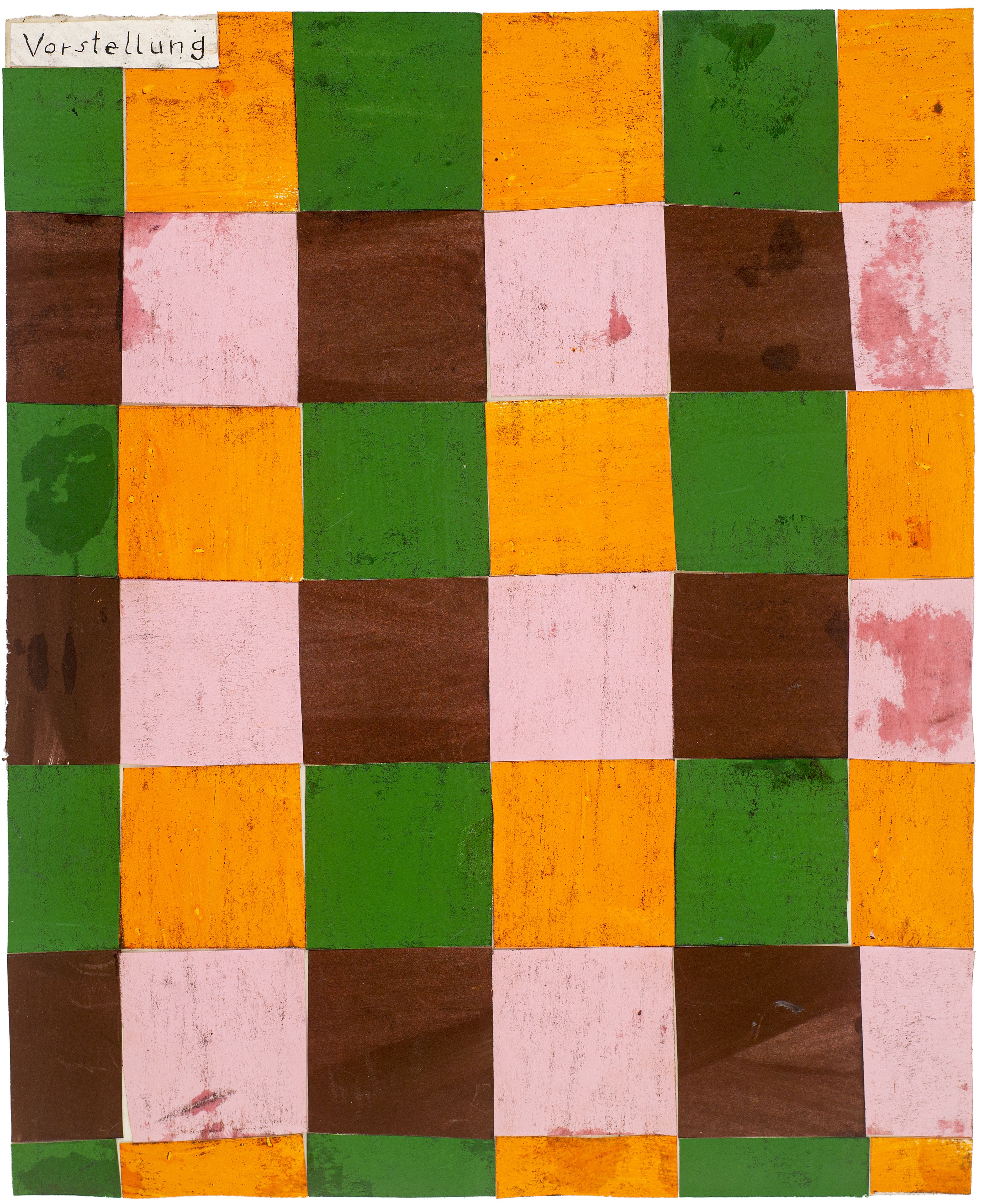 Martin Assig, Seelen #62a, Gouache, wax, paper, 30,5x25 cm, 2020