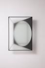 'Untitled' by Reinoud Oudshoorn © PHCA Reinoud Oudshoorn, Untitled, iron and frosted glass, 67 x 47 x 9 cm, 2014