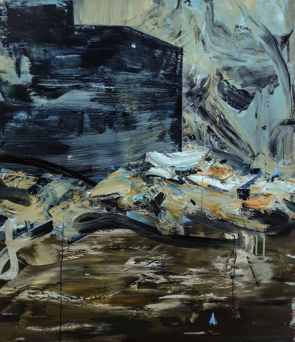 Dan Maciuca, Winter Light’s Game, Oil on canvas, 150 x 130 cm, 2015