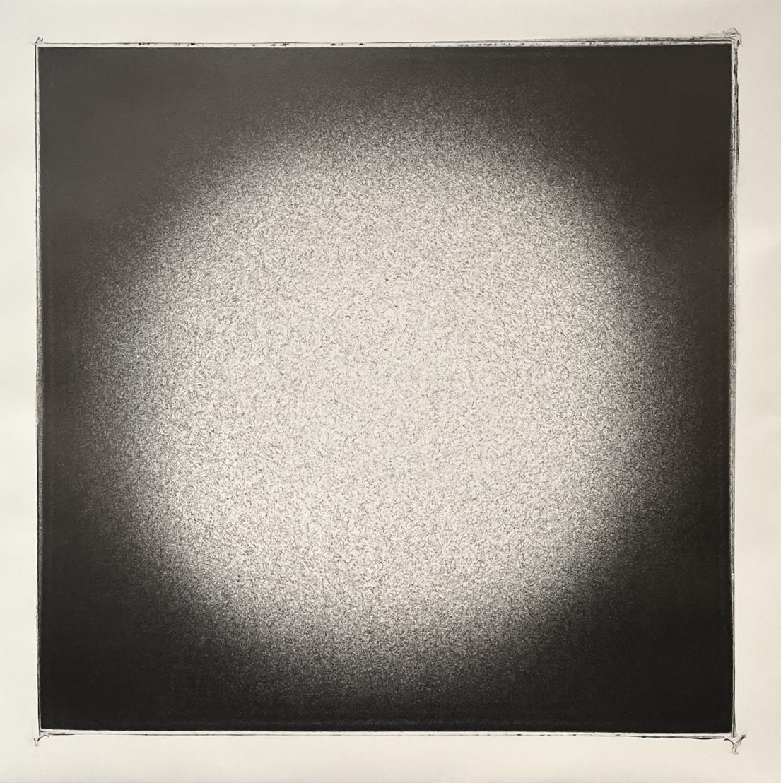 Luminous (collision), Paper and graphite, 89x89cm, 2023