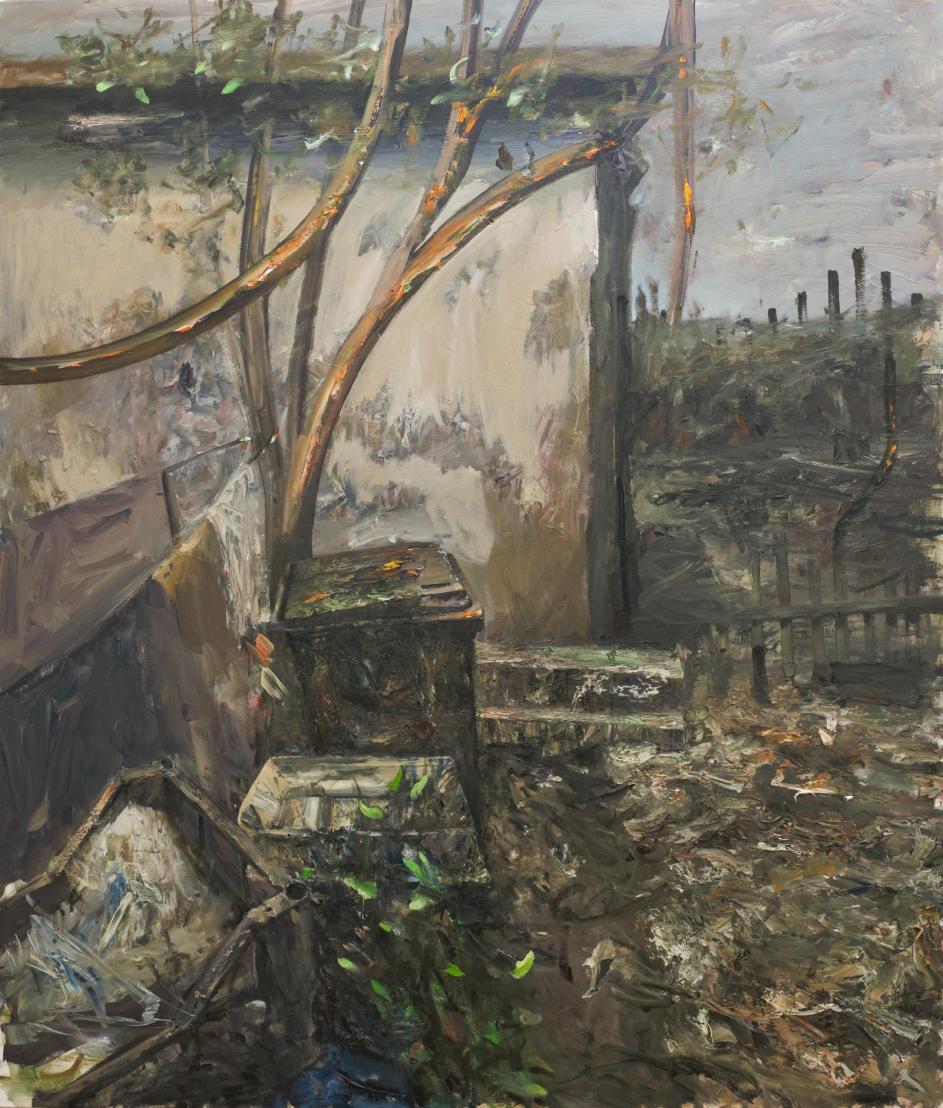 Dan Maciuca, Countryside, Oil on canvas, 140 x 120 cm, 2019.
