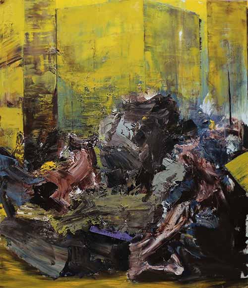 Dan Maciuca, Outside the City, Oil on canvas, 150 x 130 cm, 2015. 