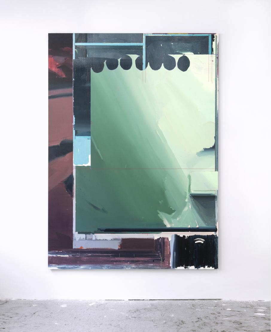 Amaya Suberviola, STP-017, Oil, enamel and felt-tip on linen, 195 x 140 cm, 2022
