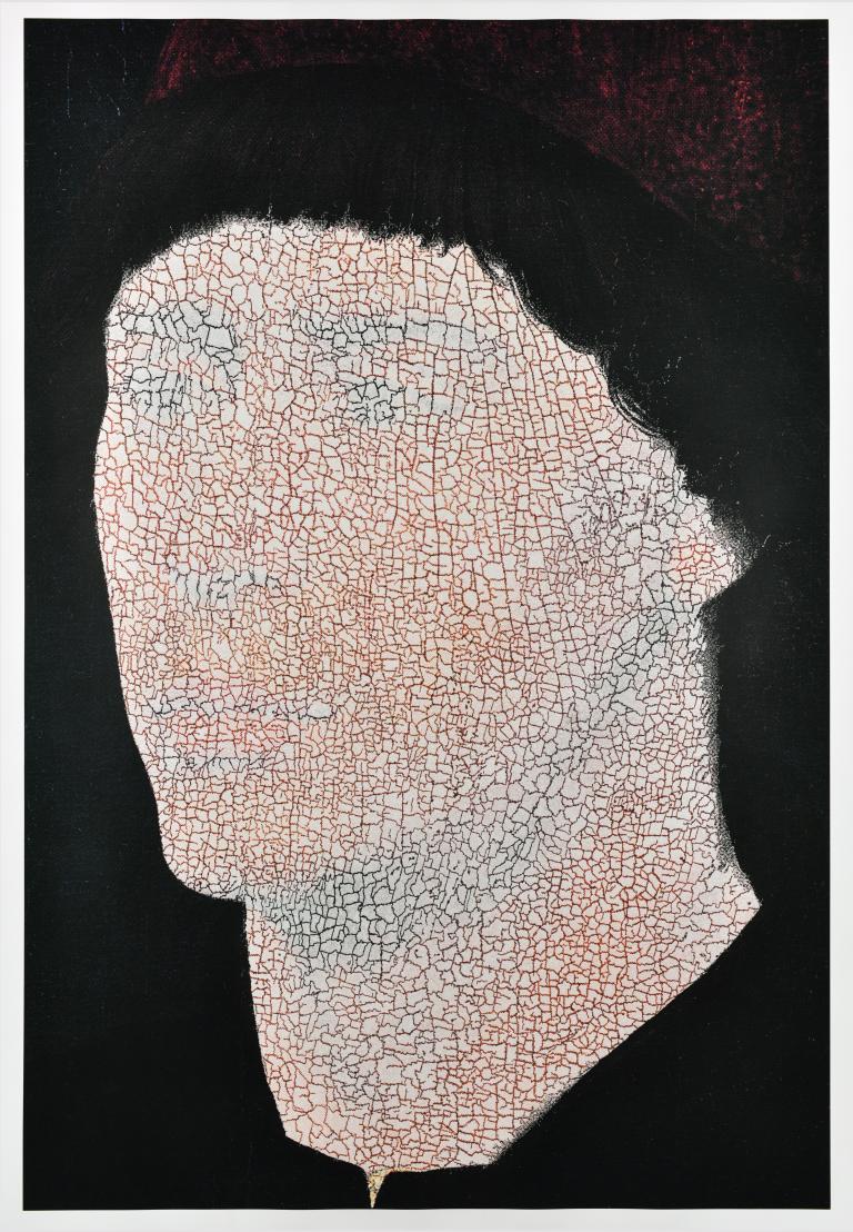 Jonathan Callan, Head of a third man, Paper, 156 x 109 cm, 2010