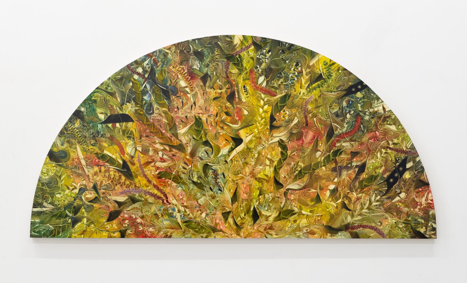 Andy Harper, Upland, Oil on board, 73 x 147 cm, 2022