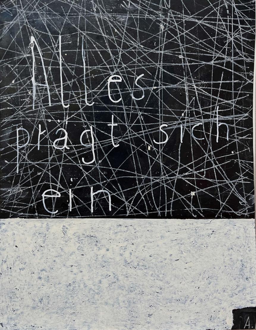 Martin Assig, St Paul #1047, Tempera & wax on paper, 39.3 x 30.5 cm, 2019