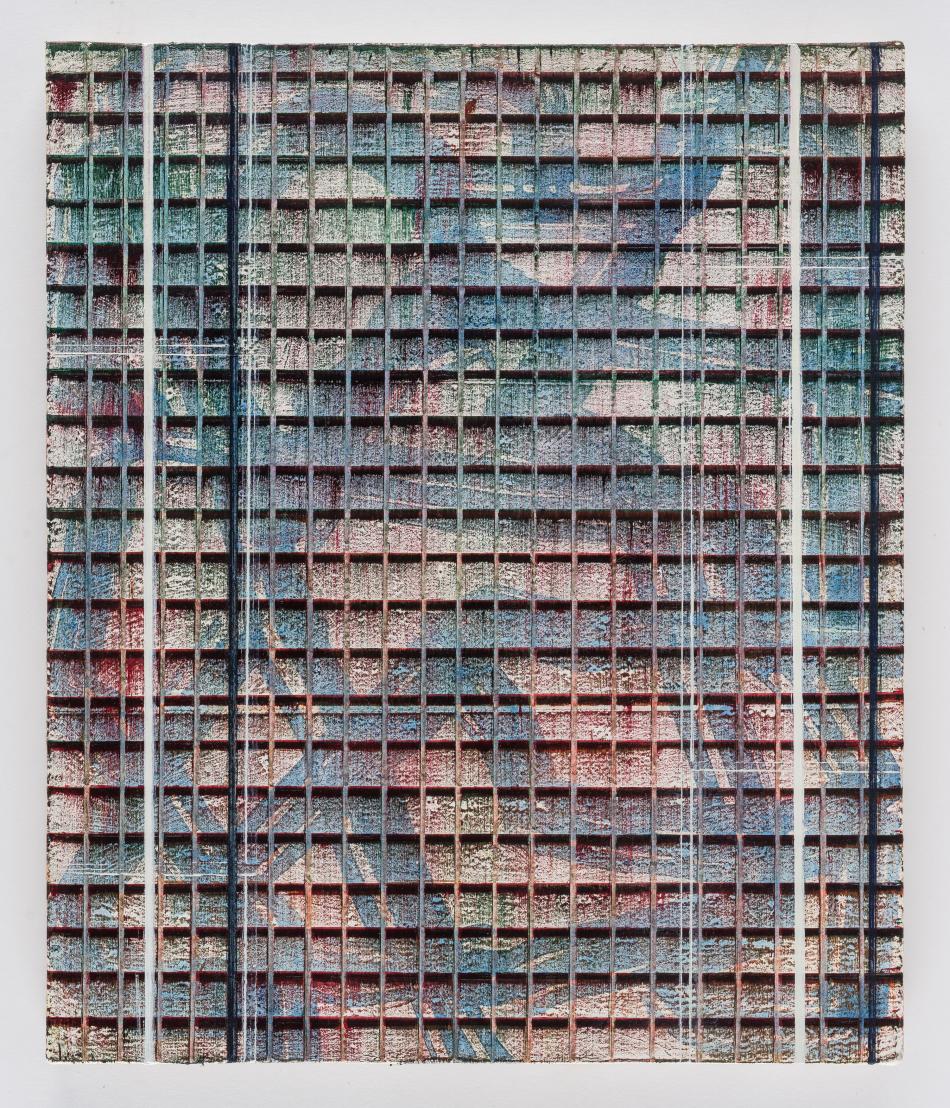 Pius Fox, Screen (PF23-084), Oil on canvas on wood, 25 x 21 cm, 2023