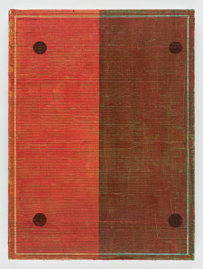 Pius Fox, Spielbrett (PF24-048), Egg tempera and oil on canvas on wood, 33 x 24 cm, 2024