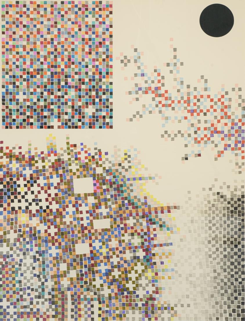 Károly Keserü, Untitled (2404073), Ink and graphite on paper, 77 x 57 cm, 2024, (BE, 8)