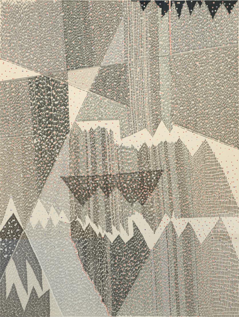 Károly Keserü, Untitled, Ink on paper, 76 x 57 cm, 2024 (BE, 4)