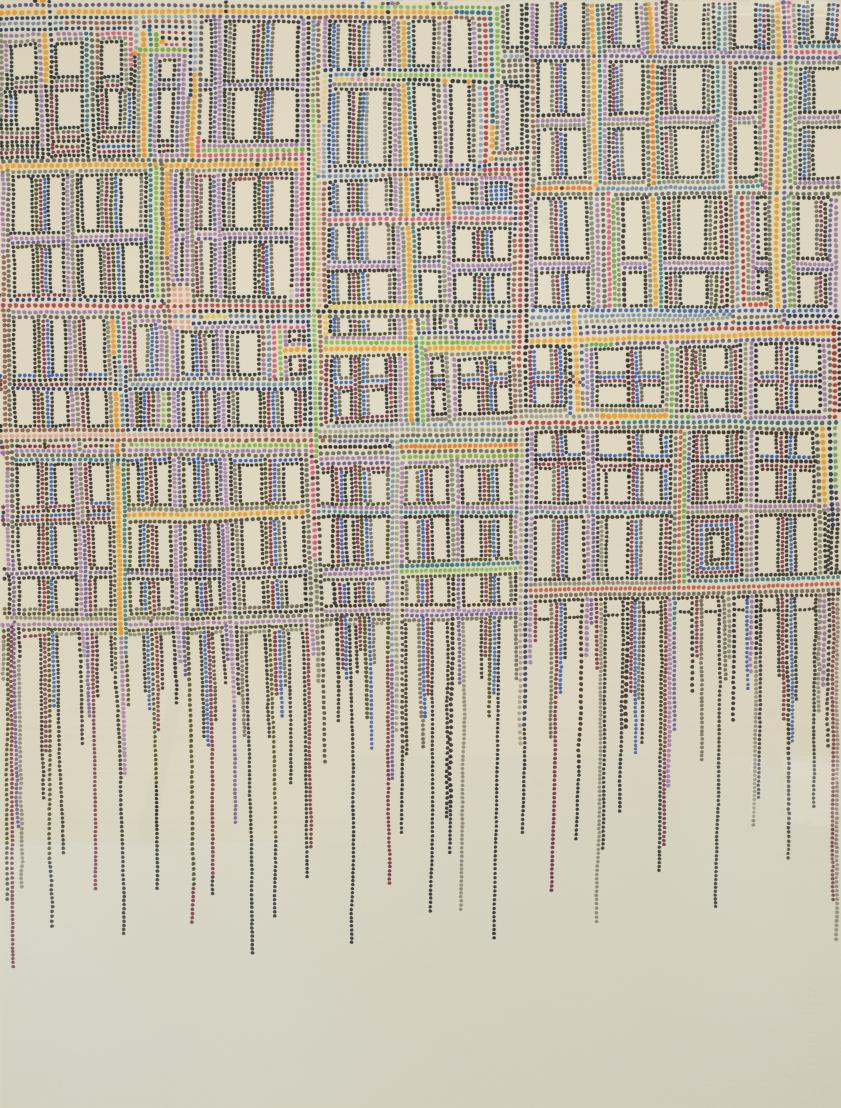 Károly Keserü, Untitled, Ink on paper, 77 x 57 cm, 2023, (BE, 7)
