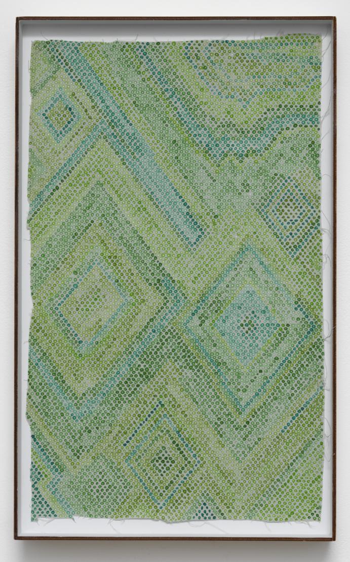 Bernardo Ortiz, Untitled, Watercolour on found fabric, 38 x 26 cm, 2026, NP-260914-16